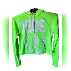 EUC VS PINK cropped hoodie